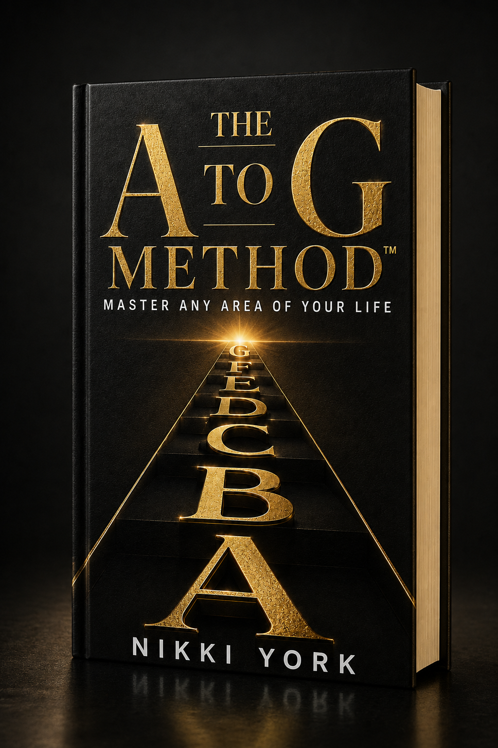 Hardcover mockup of the forthcoming book The A to G Method
